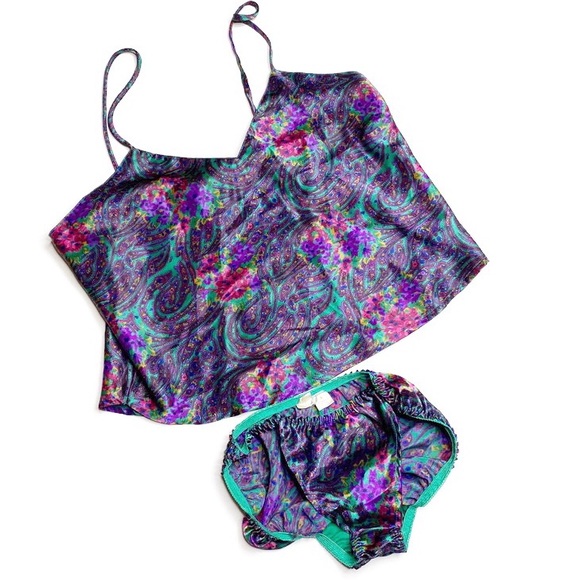 Victoria's Secret Other - Vintage Victoria’s Secret Paisley Tank Panties